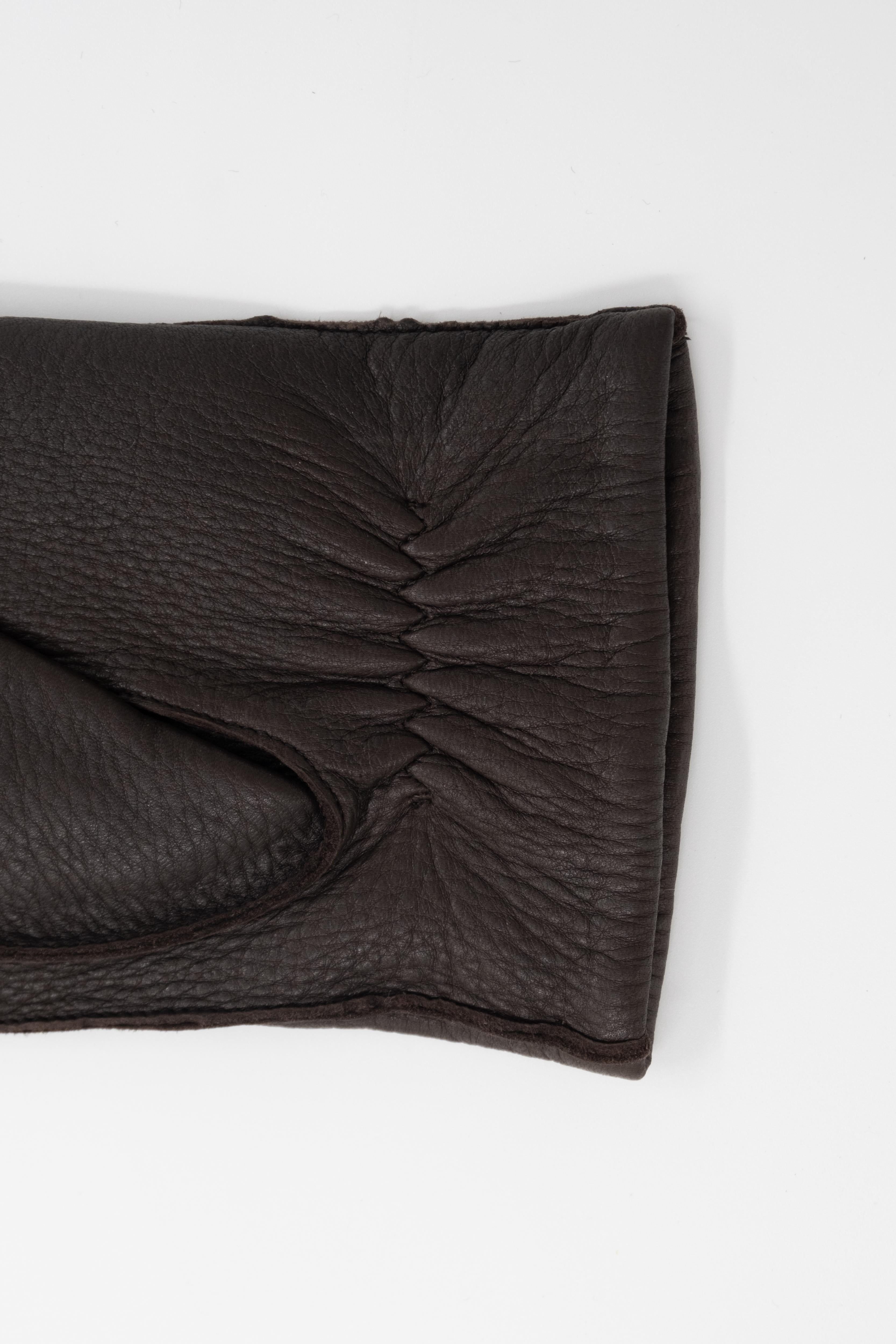 CARIBOU LEATHER GLOVES - Men