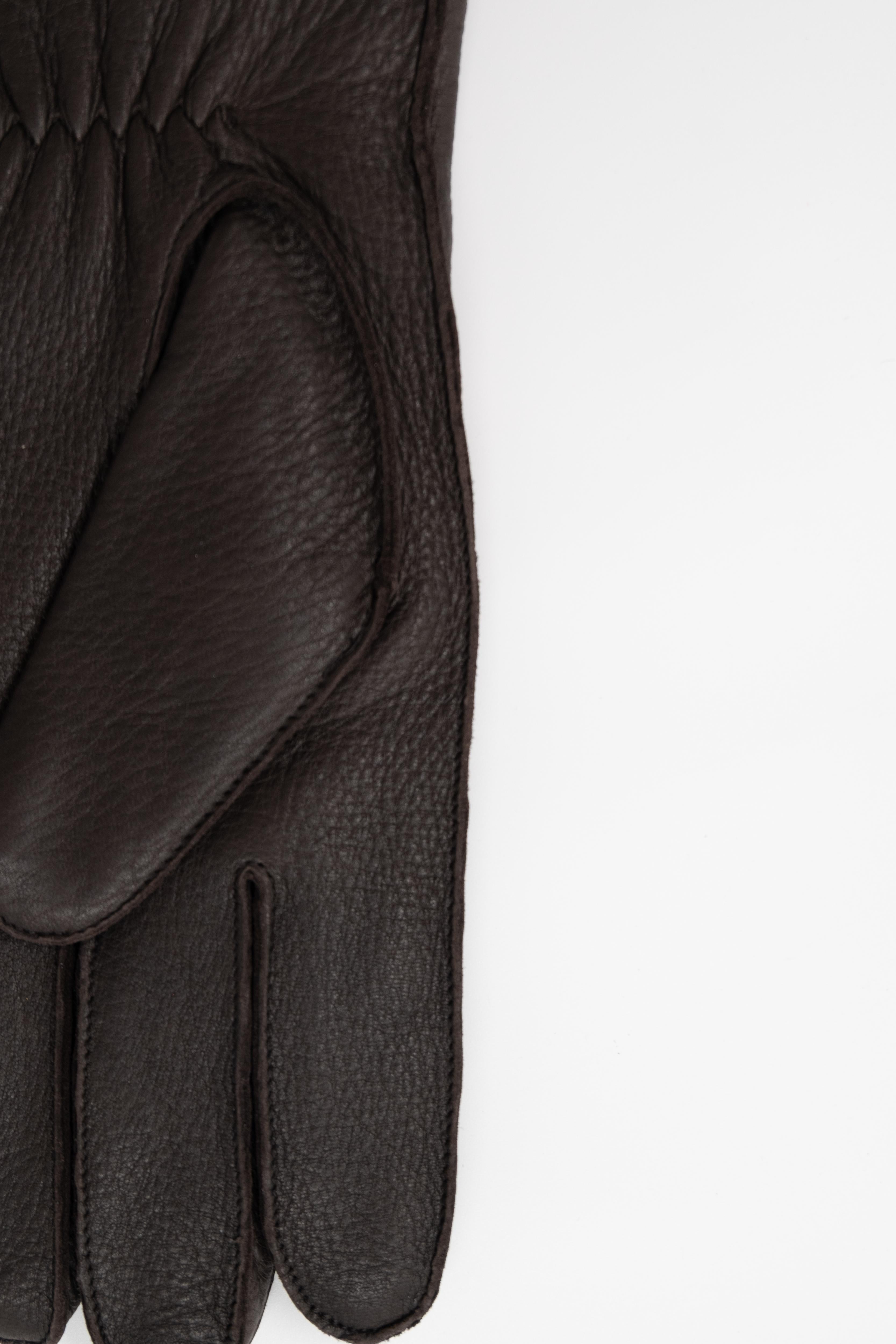 CARIBOU LEATHER GLOVES - Men