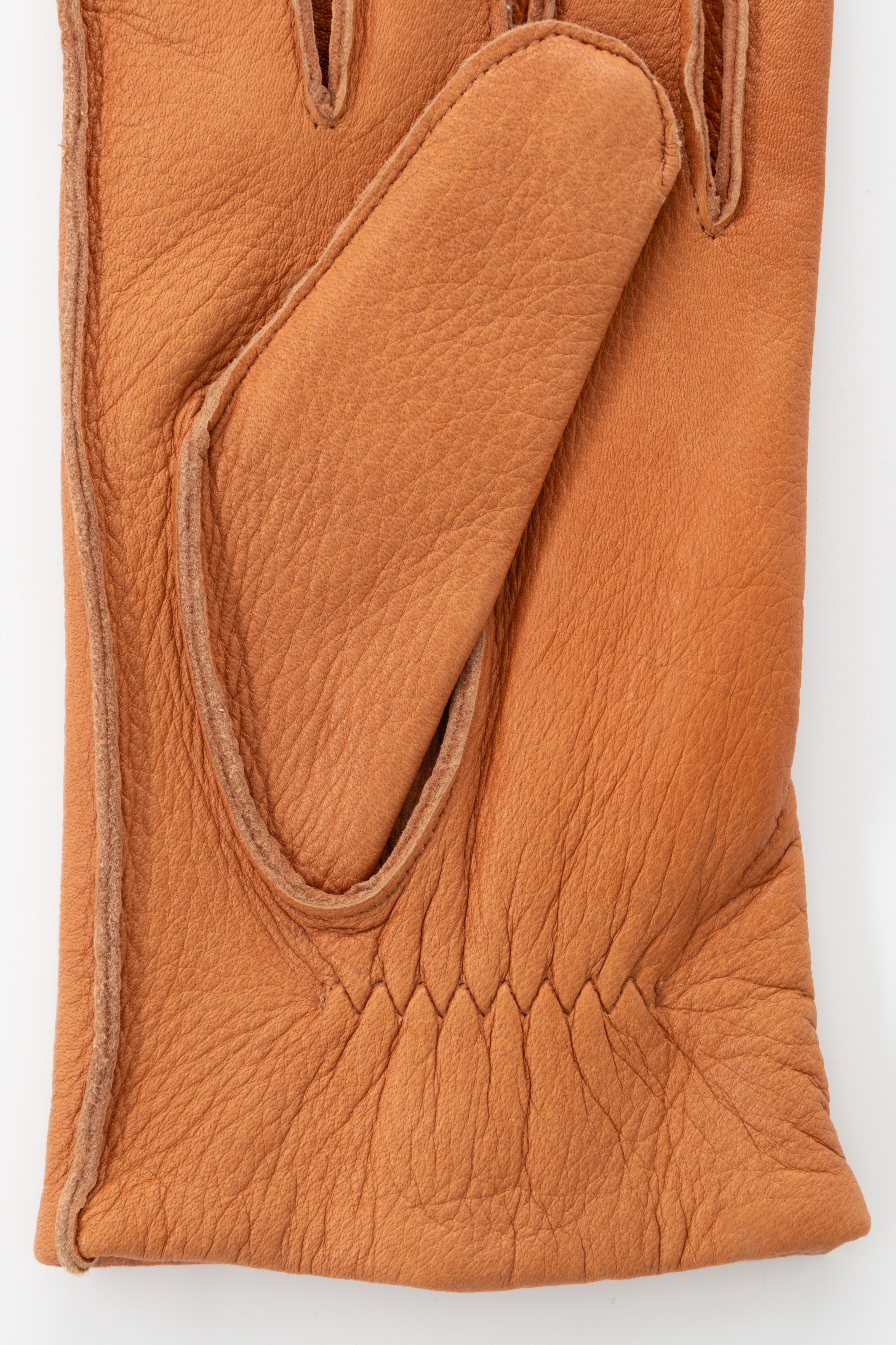 CARIBOU LEATHER GLOVES - Men