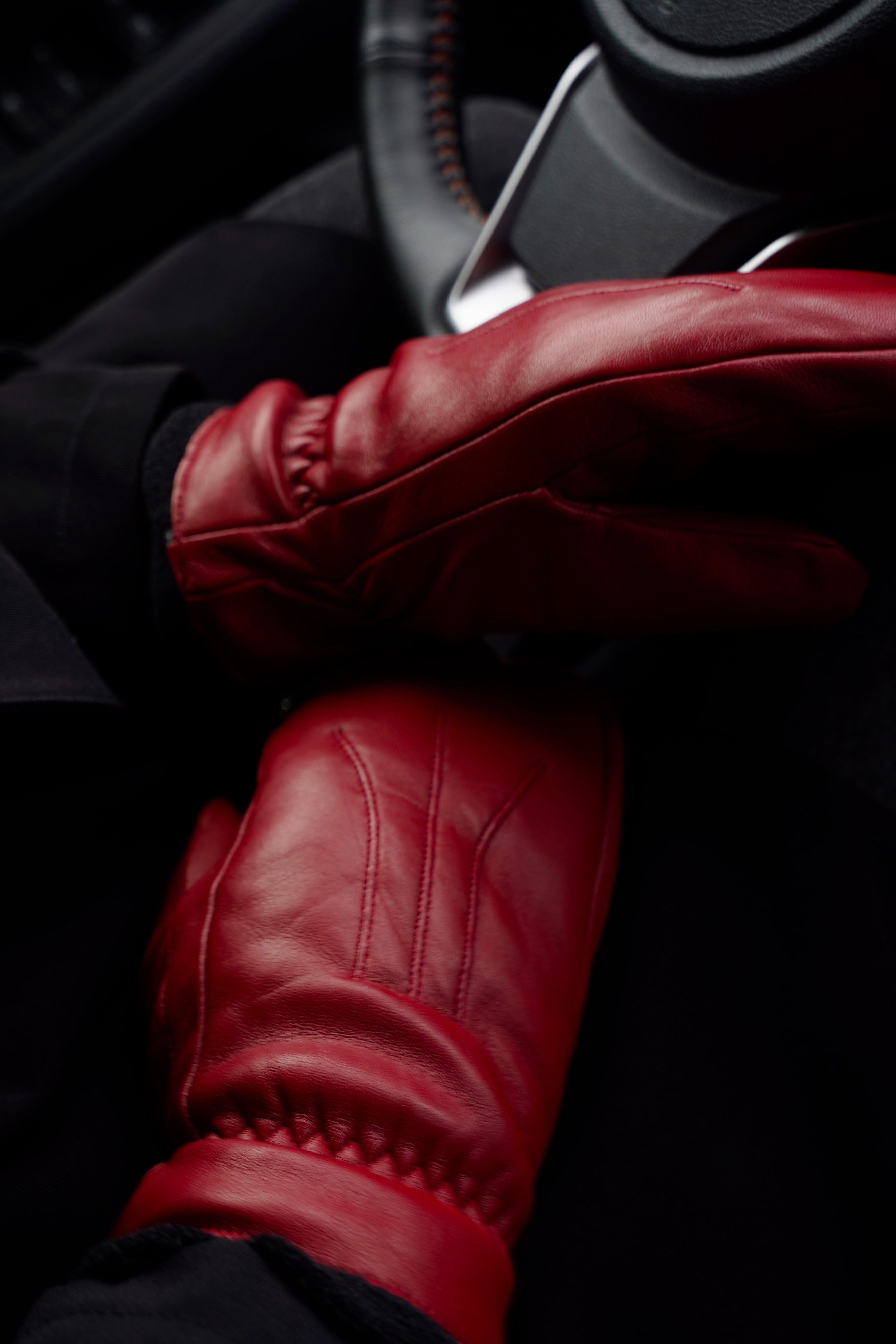 SUTTON LEATHER MITTENS - Women