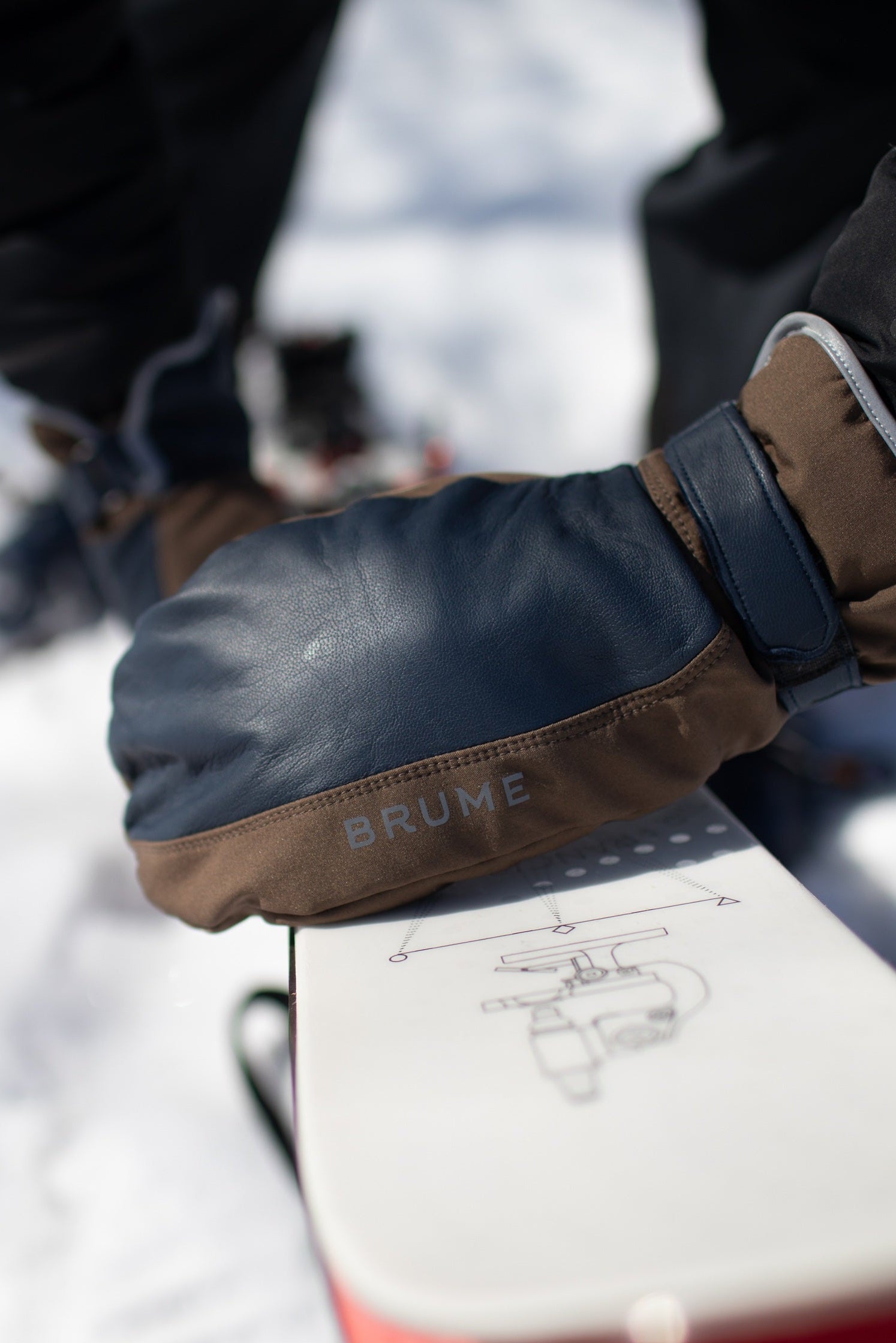 AULAVIK LEATHER MITTENS - Women