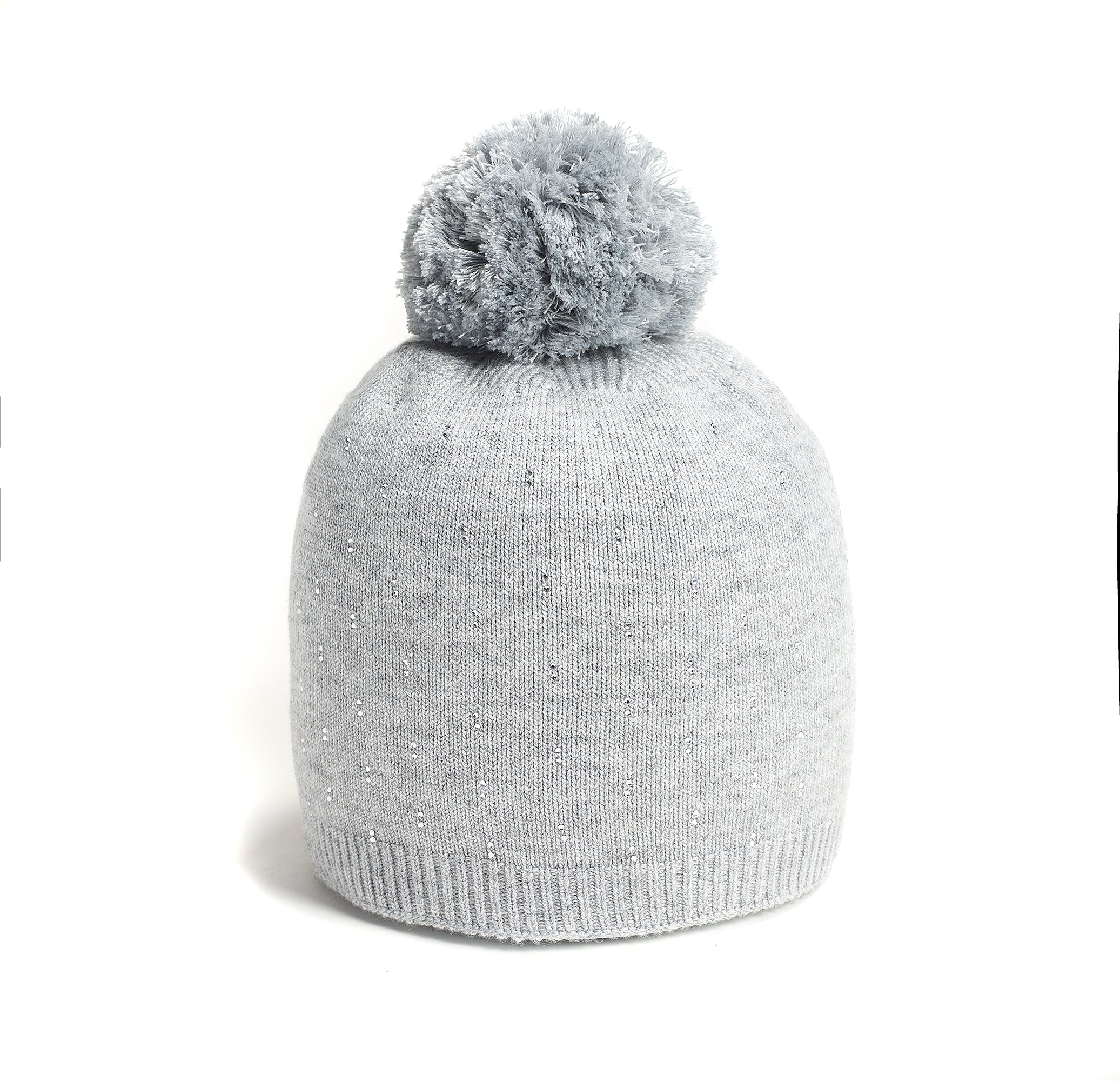 Diadem Peak Reversible Pompom Beanie - Women