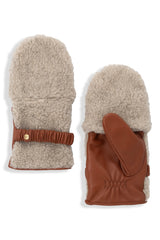 COURTNEY LEATHER CONVERTIBLE 2 IN 1 GLOVES - Women