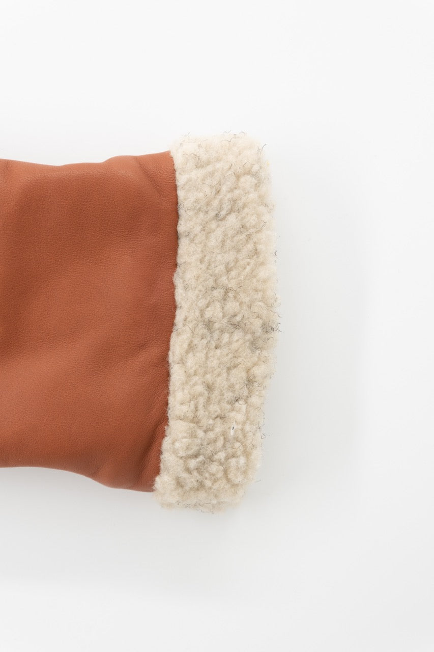 CONTRECOEUR LEATHER MITTENS - Women