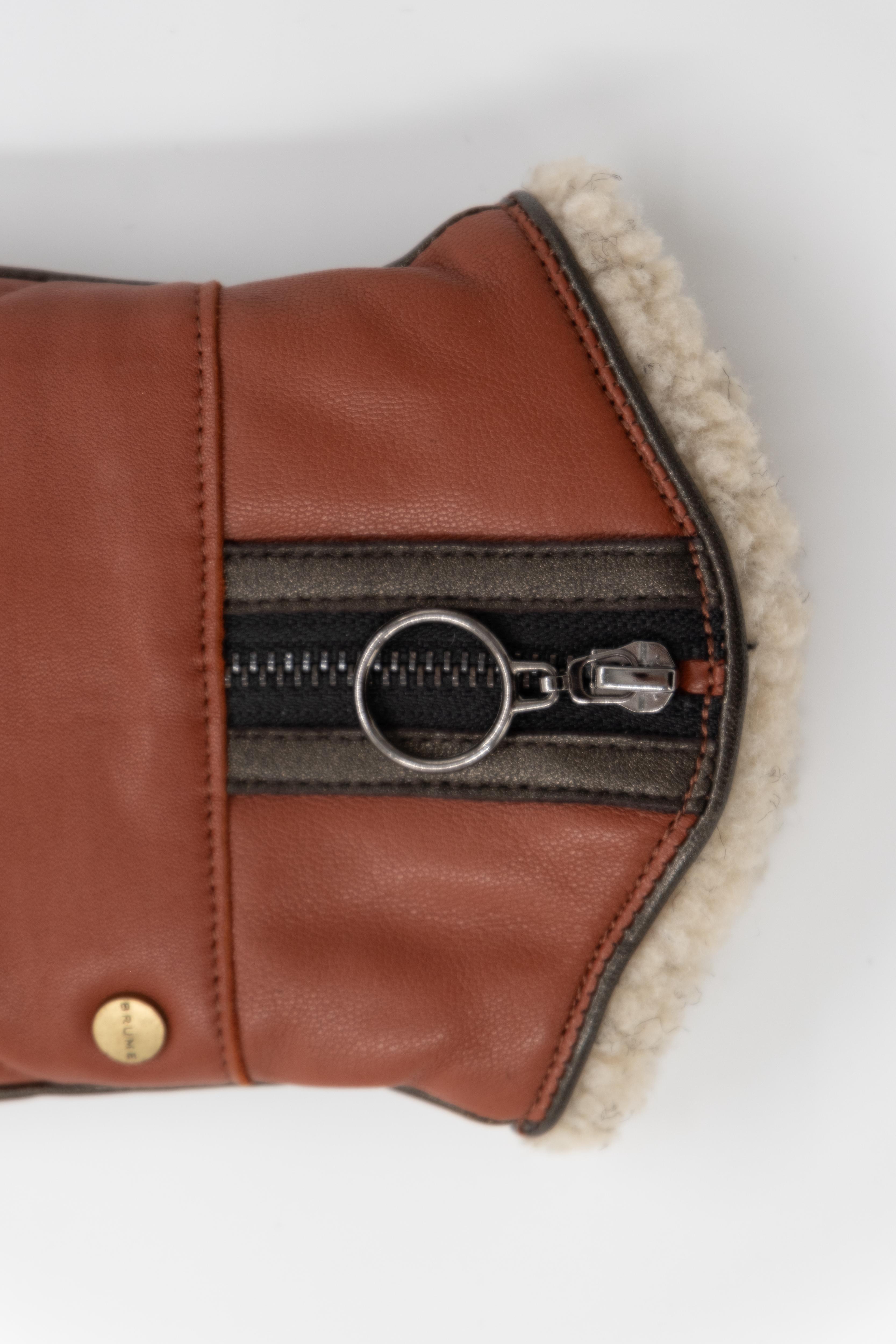 BANFF LEATHER MITTENS - Women