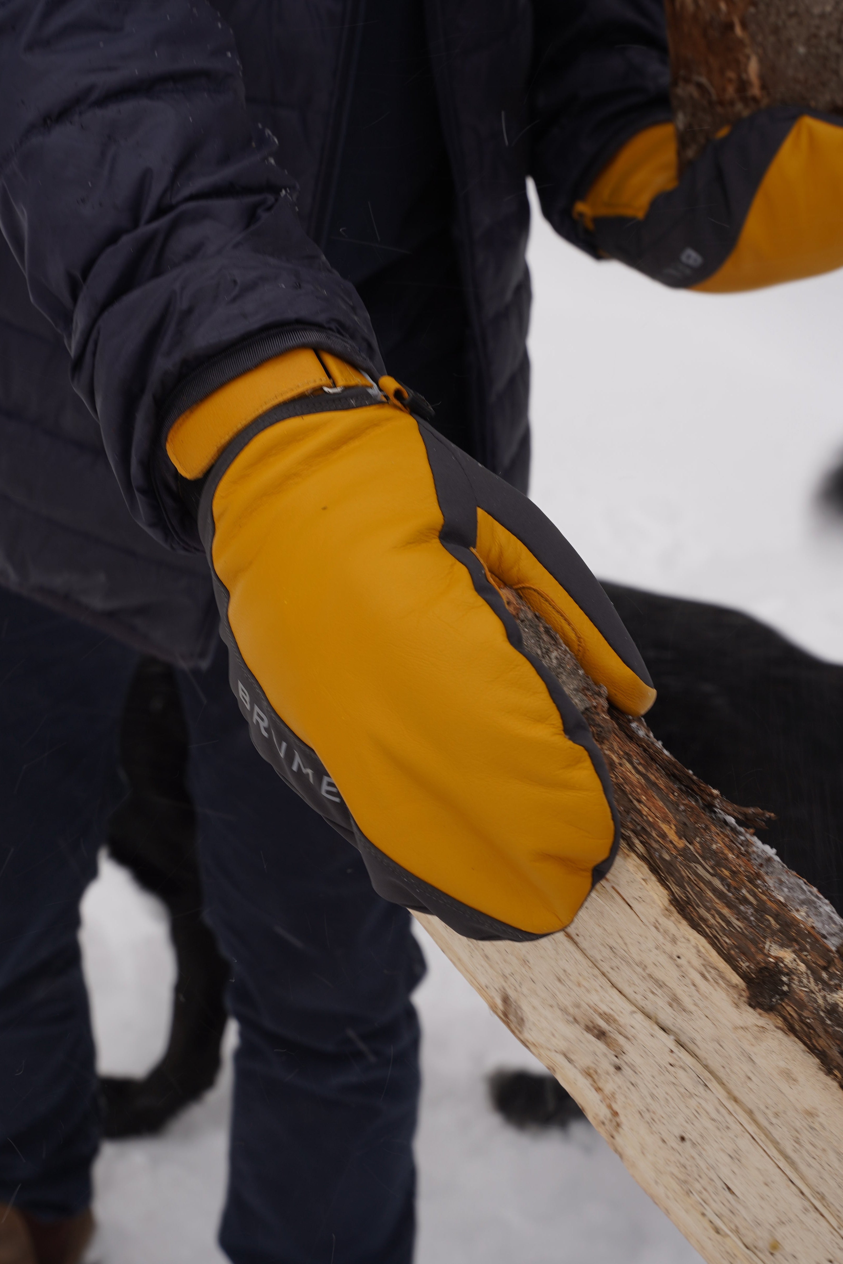 AULAVIK LEATHER MITTENS - Men