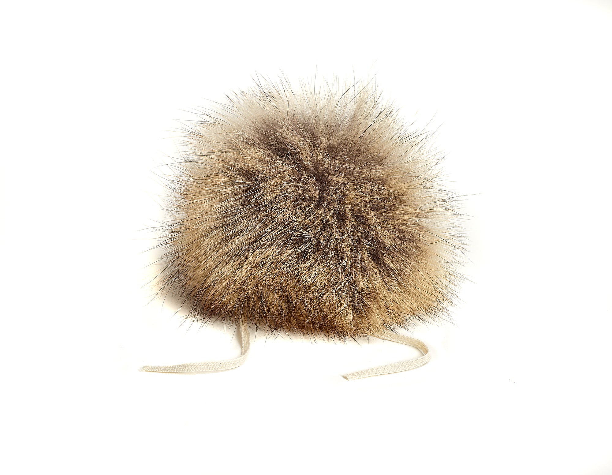Pompon en fourrure de coyote